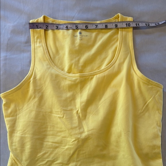 Tuff Athletics Tank Top Yellow Fitted Fitted Bralet Women's - Picture 4 of 11